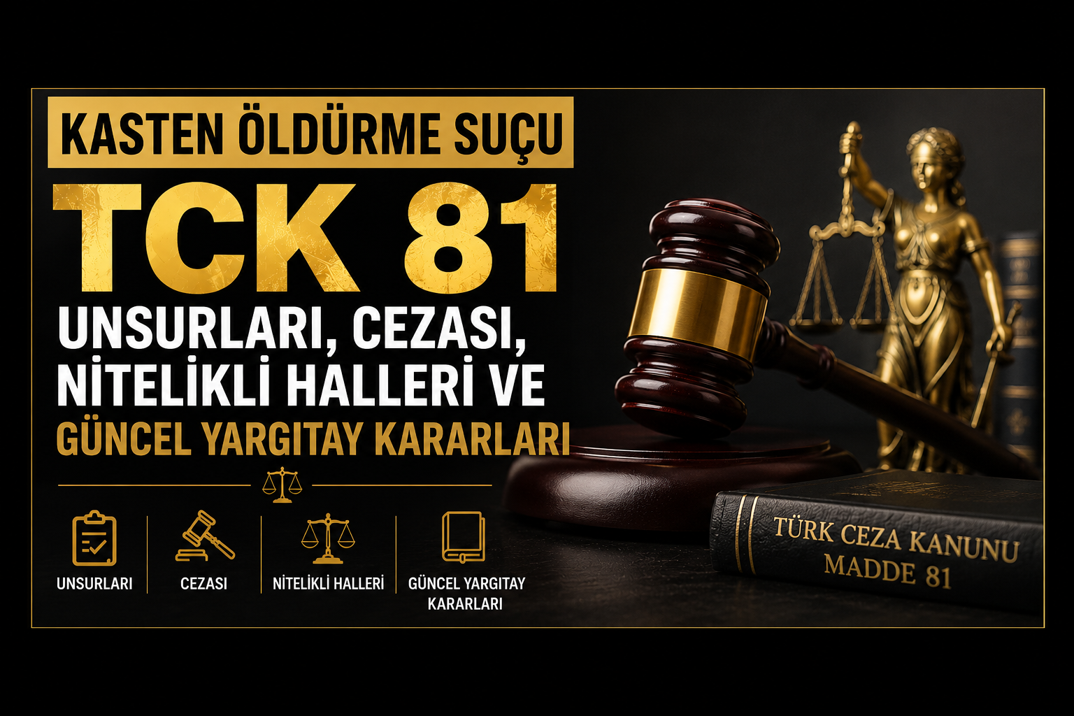 Kasten Öldürme Suçu TCK 81 Unsurları, Cezası, Nitelikli Halleri ve Güncel Yargıtay Kararları